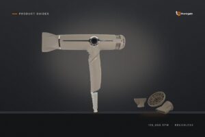High-speed brushless hair dryer guide