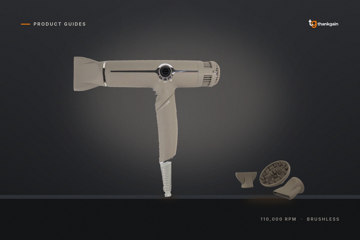 High-speed brushless hair dryer guide